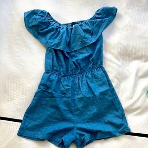 Blue Rain Romper - S